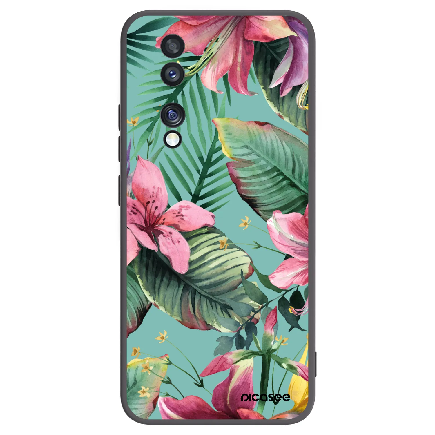 Picasee Μαύρη θήκη σιλικόνης για Honor 70 - Hawaii