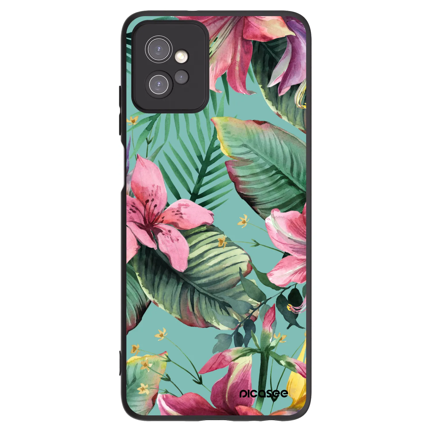 Picasee Μαύρη θήκη σιλικόνης για Motorola Moto G32 - Hawaii