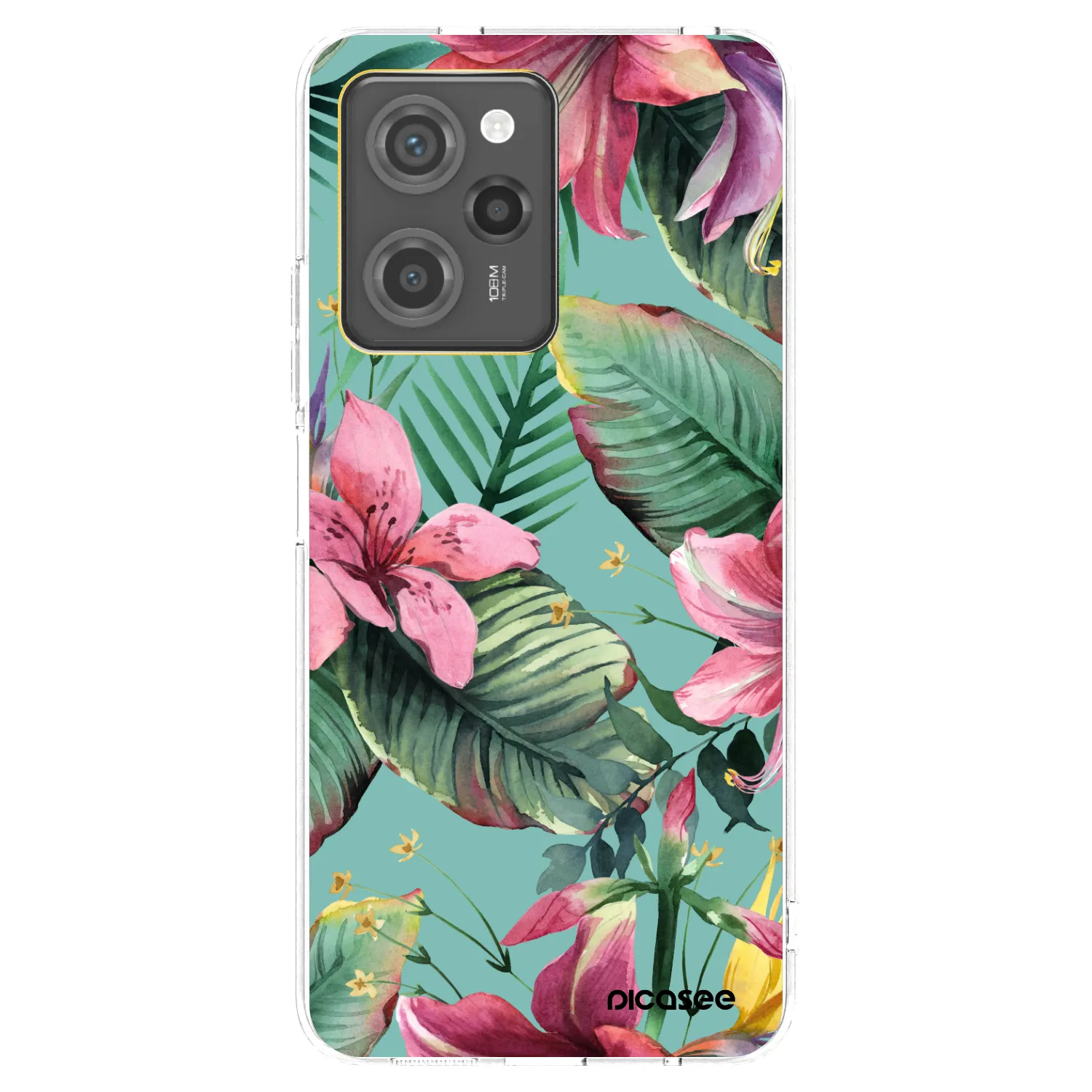 Picasee Μαύρη θήκη σιλικόνης για Xiaomi Poco X5 Pro - Hawaii