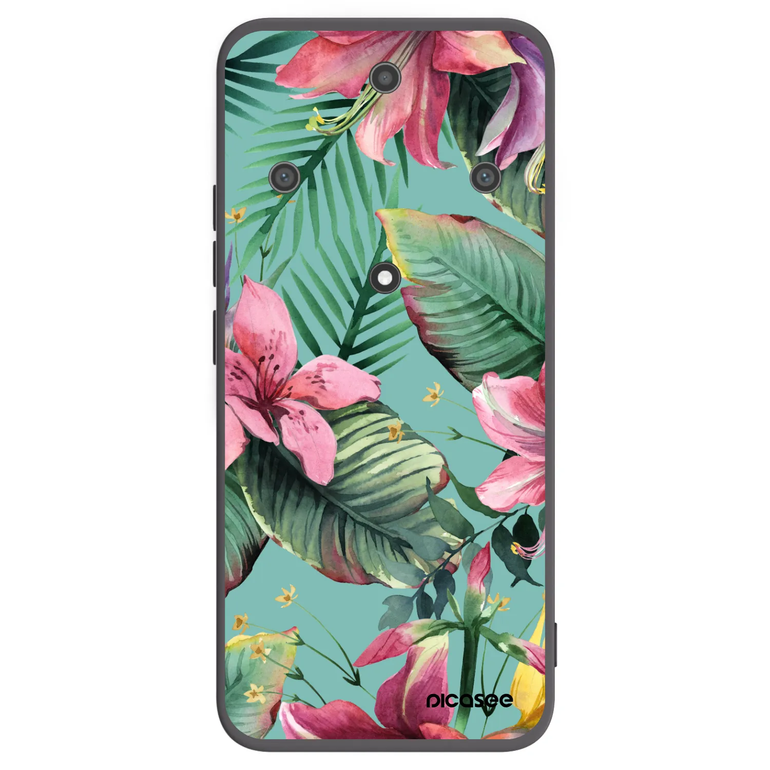 Picasee Μαύρη θήκη σιλικόνης για Honor Magic5 Lite 5G - Hawaii