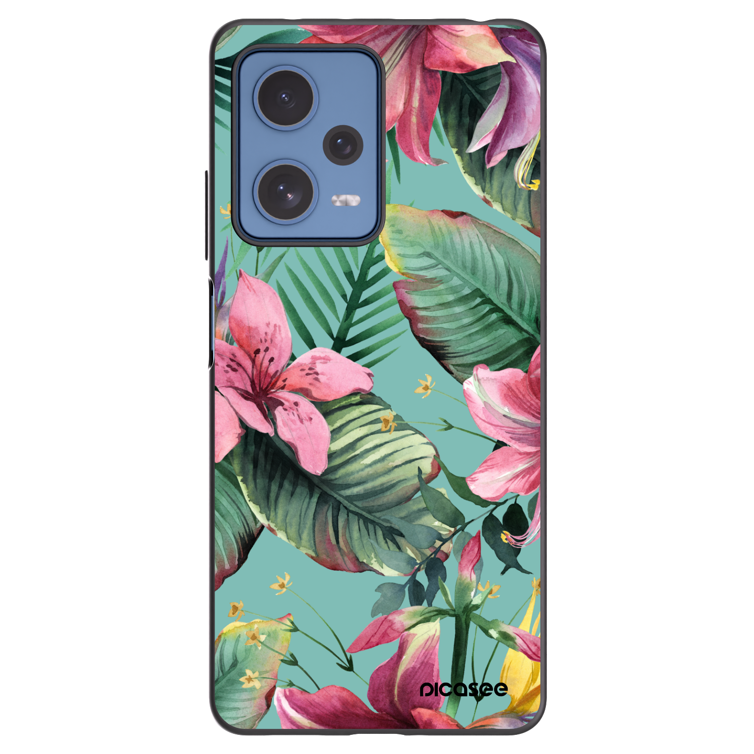 Picasee Μαύρη θήκη σιλικόνης για Xiaomi Redmi Note 12 Pro 5G - Hawaii