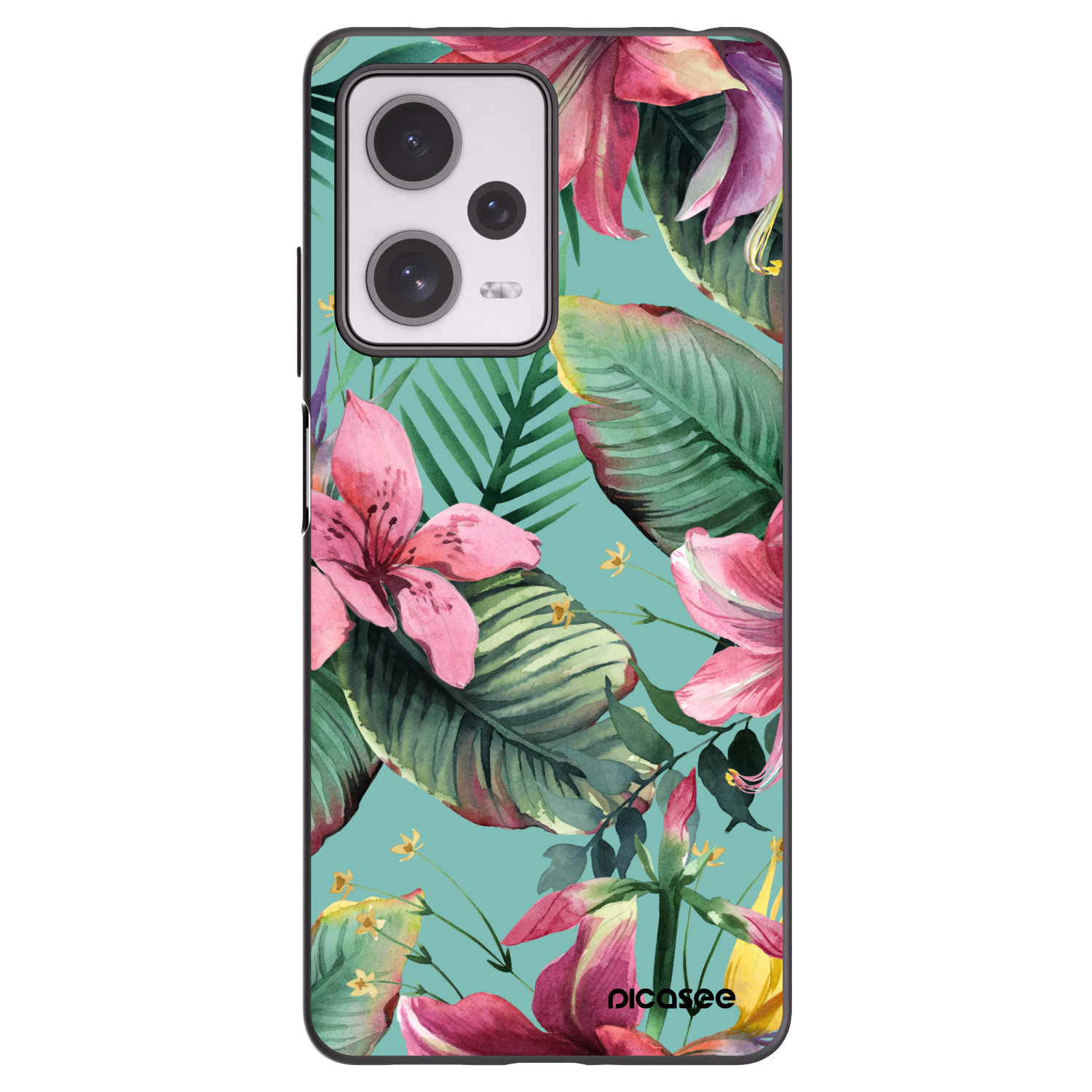 Picasee Μαύρη θήκη σιλικόνης για Xiaomi Redmi Note 12 Pro+ 5G - Hawaii