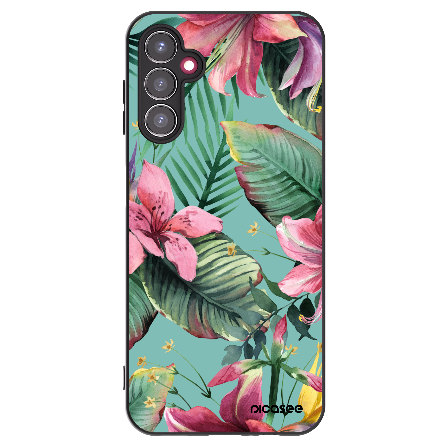 Picasee Μαύρη θήκη σιλικόνης για Samsung Galaxy A14 5G A146P - Hawaii