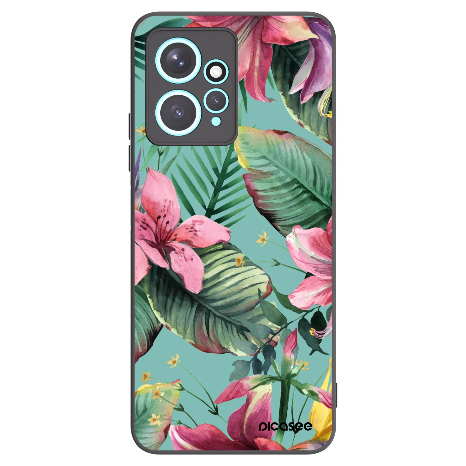Picasee Μαύρη θήκη σιλικόνης για Xiaomi Redmi Note 12 4G - Hawaii