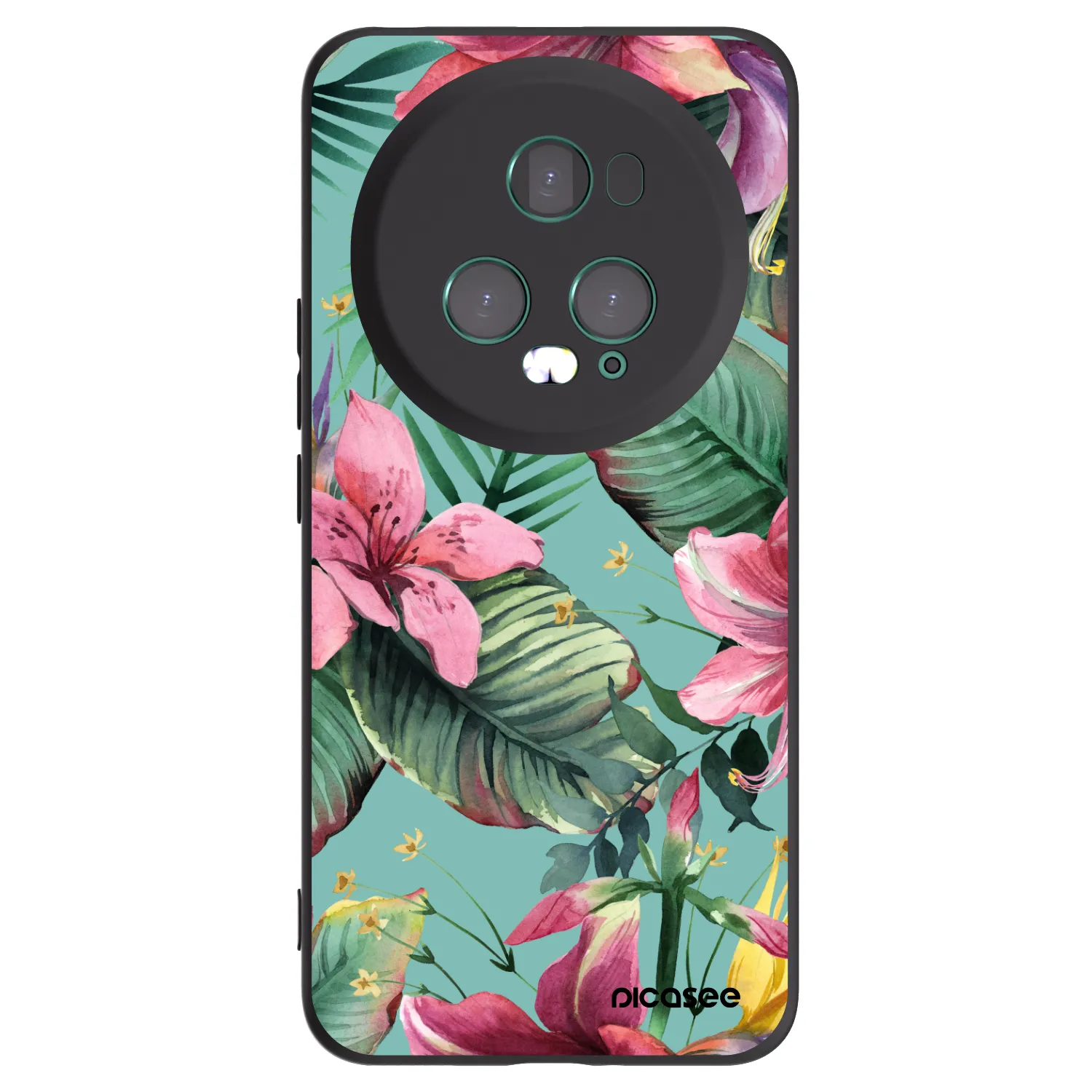 Picasee Μαύρη θήκη σιλικόνης για Honor Magic5 Pro - Hawaii