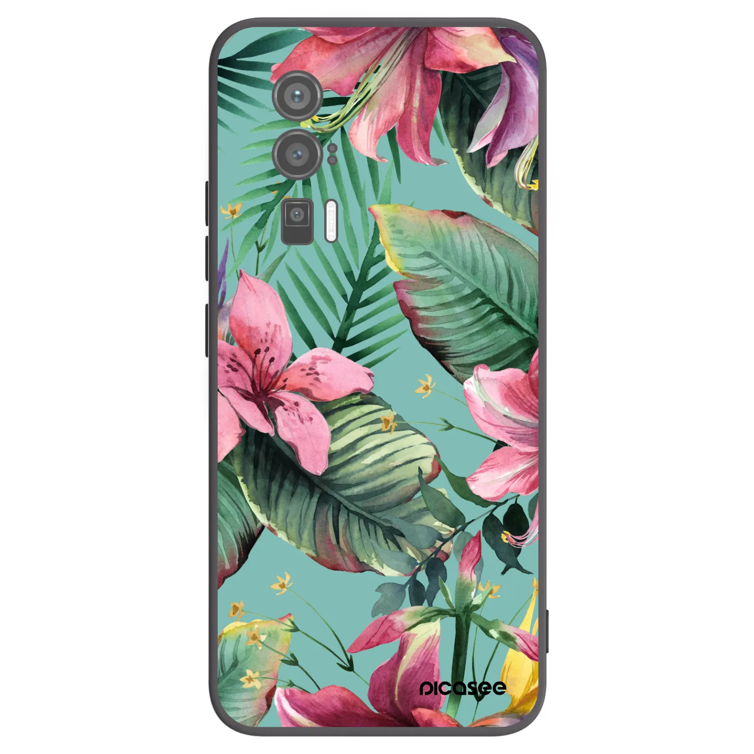 Picasee Μαύρη θήκη σιλικόνης για Xiaomi Poco F5 Pro 5G - Hawaii