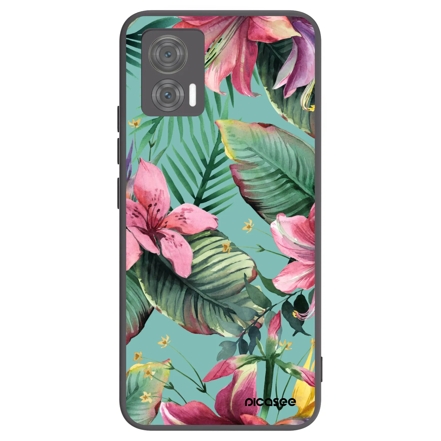 Picasee Μαύρη θήκη σιλικόνης για Motorola Edge 30 Neo - Hawaii