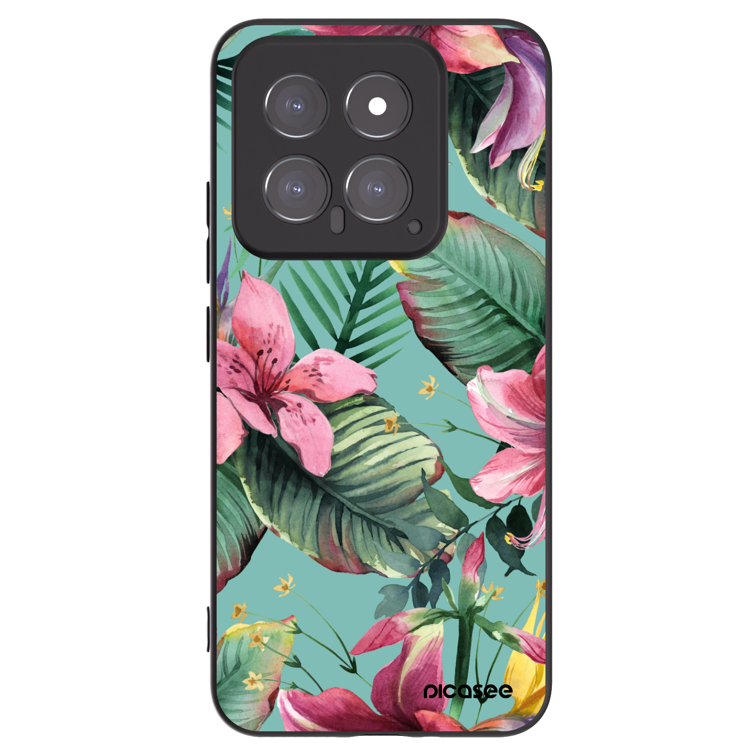 Picasee Μαύρη θήκη σιλικόνης για Xiaomi 14 - Hawaii