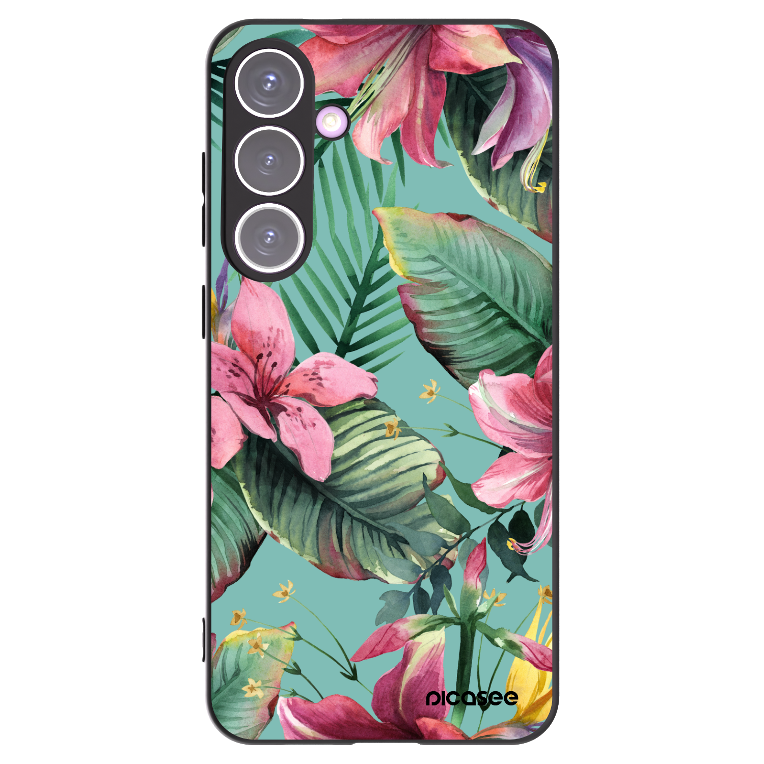 Picasee Μαύρη θήκη σιλικόνης για Samsung Galaxy S24+ S926B 5G - Hawaii