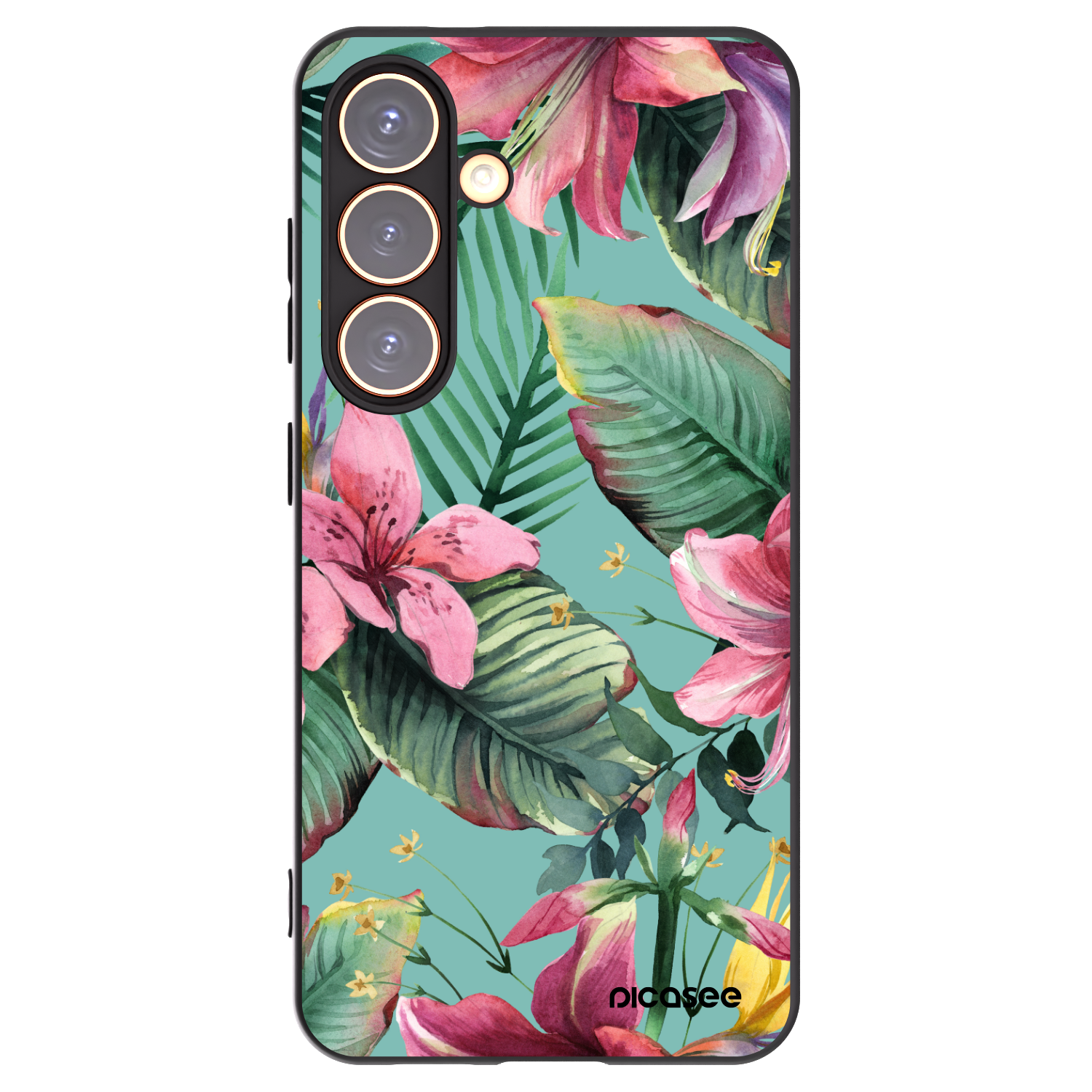 Picasee Μαύρη θήκη σιλικόνης για Samsung Galaxy S24 S921B 5G - Hawaii