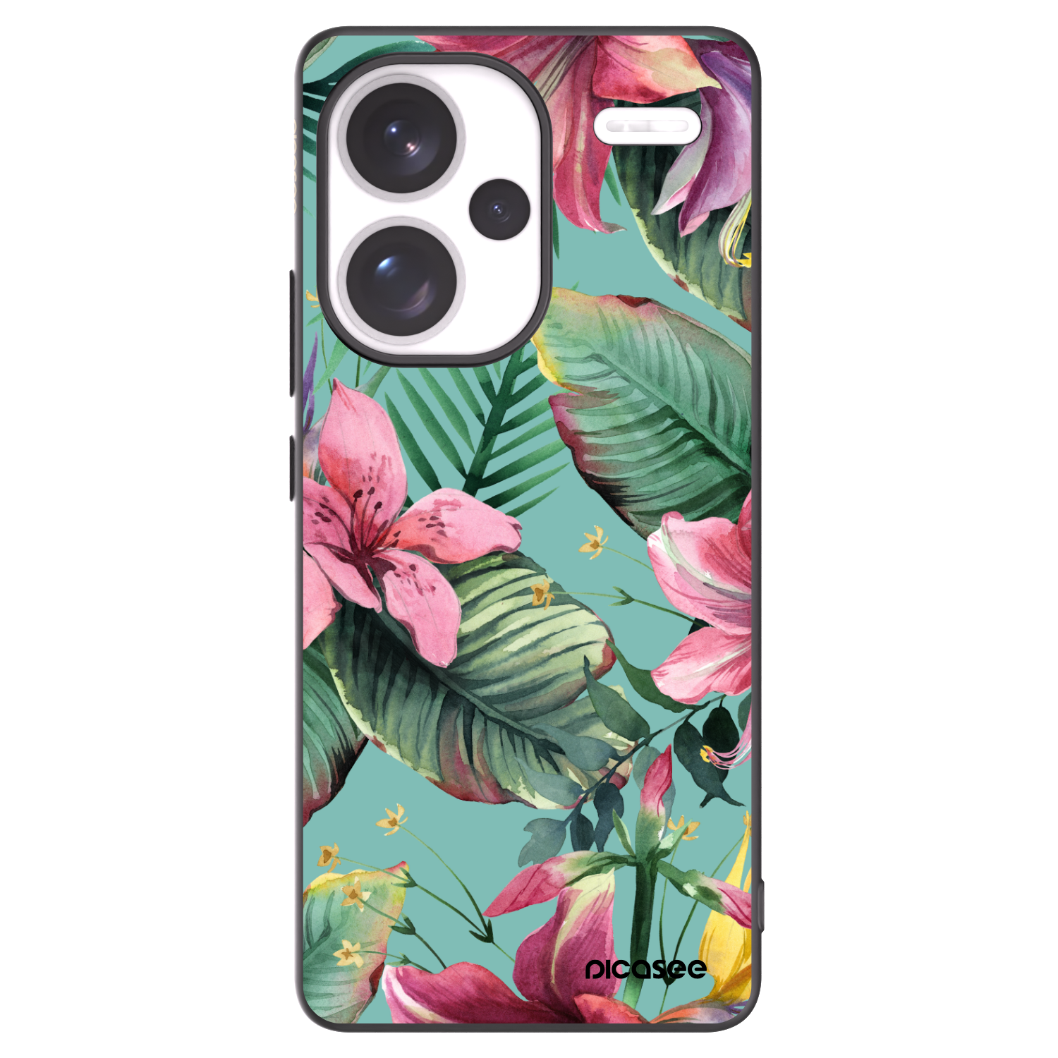 Picasee Μαύρη θήκη σιλικόνης για Xiaomi Redmi Note 13 Pro+ 5G - Hawaii