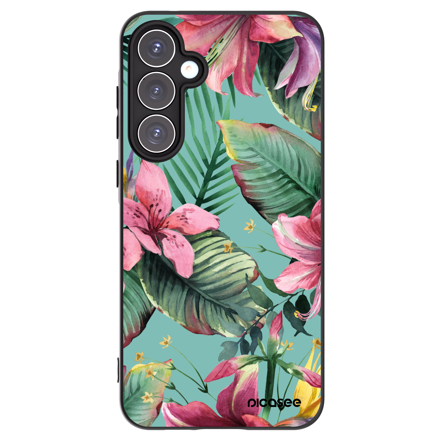 Picasee Μαύρη θήκη σιλικόνης για Samsung Galaxy A55 5G A556B - Hawaii