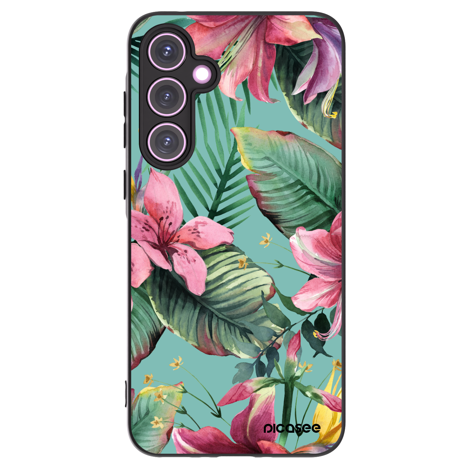 Picasee Μαύρη θήκη σιλικόνης για Samsung Galaxy A35 5G A356B - Hawaii