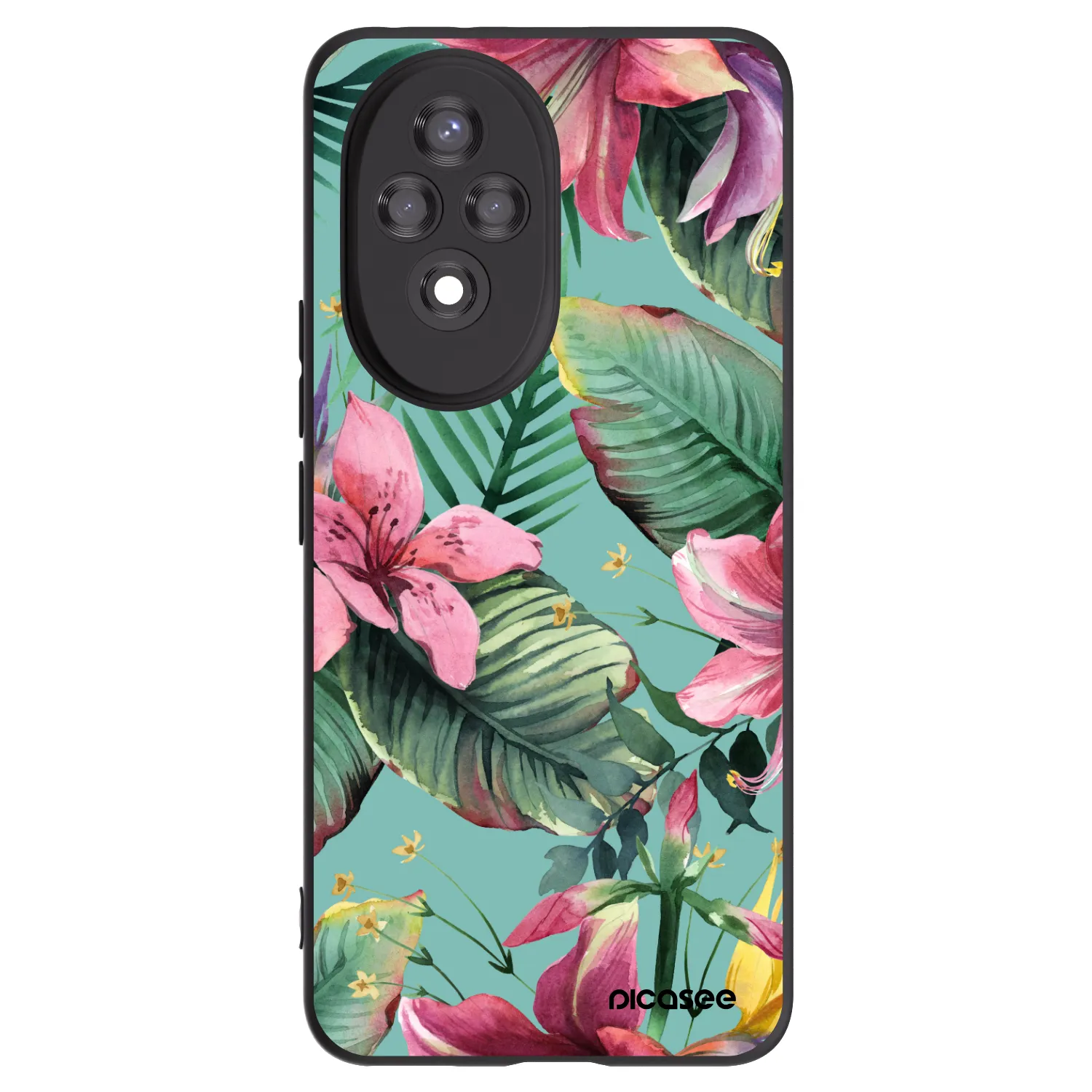 Picasee Μαύρη θήκη σιλικόνης για Honor 200 5G - Hawaii