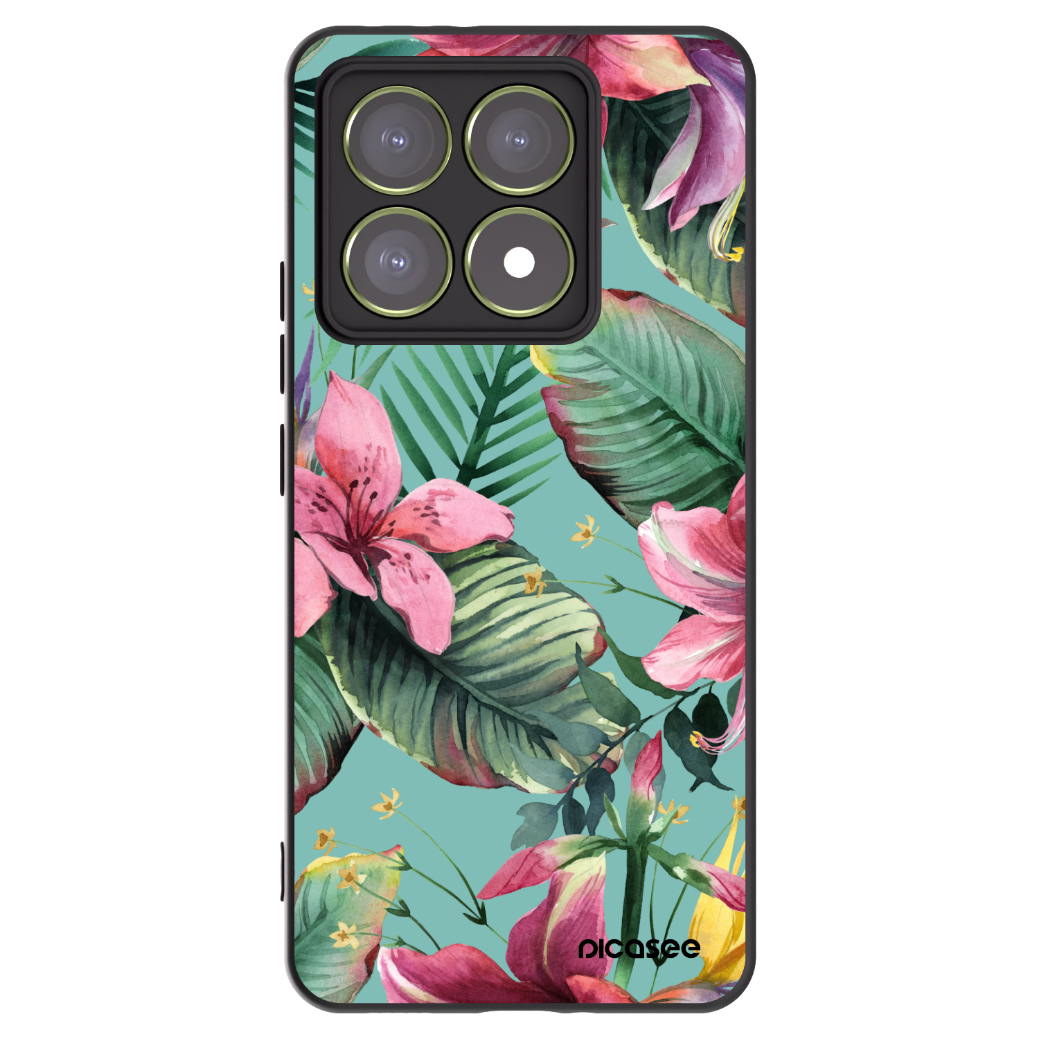 Picasee Μαύρη θήκη σιλικόνης για Xiaomi 14T - Hawaii