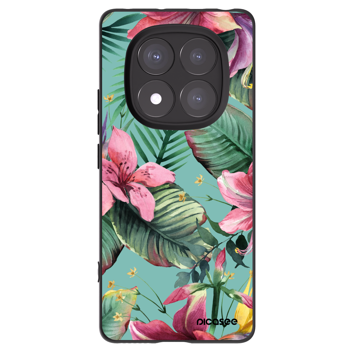 Picasee Μαύρη θήκη σιλικόνης για Xiaomi Redmi Note 14 Pro 5G - Hawaii
