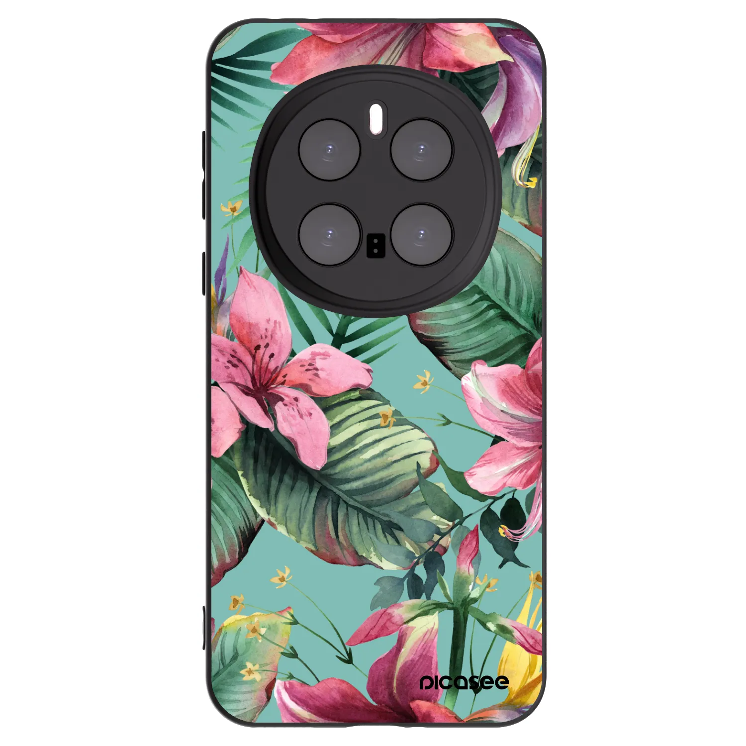 Picasee Μαύρη θήκη σιλικόνης για Honor Magic7 Pro 5G - Hawaii