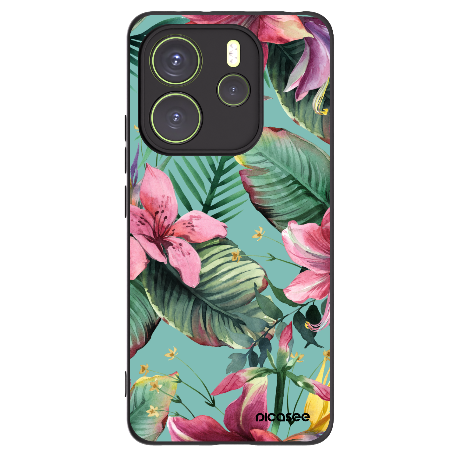 Picasee Μαύρη θήκη σιλικόνης για Xiaomi Redmi Note 14 4G - Hawaii