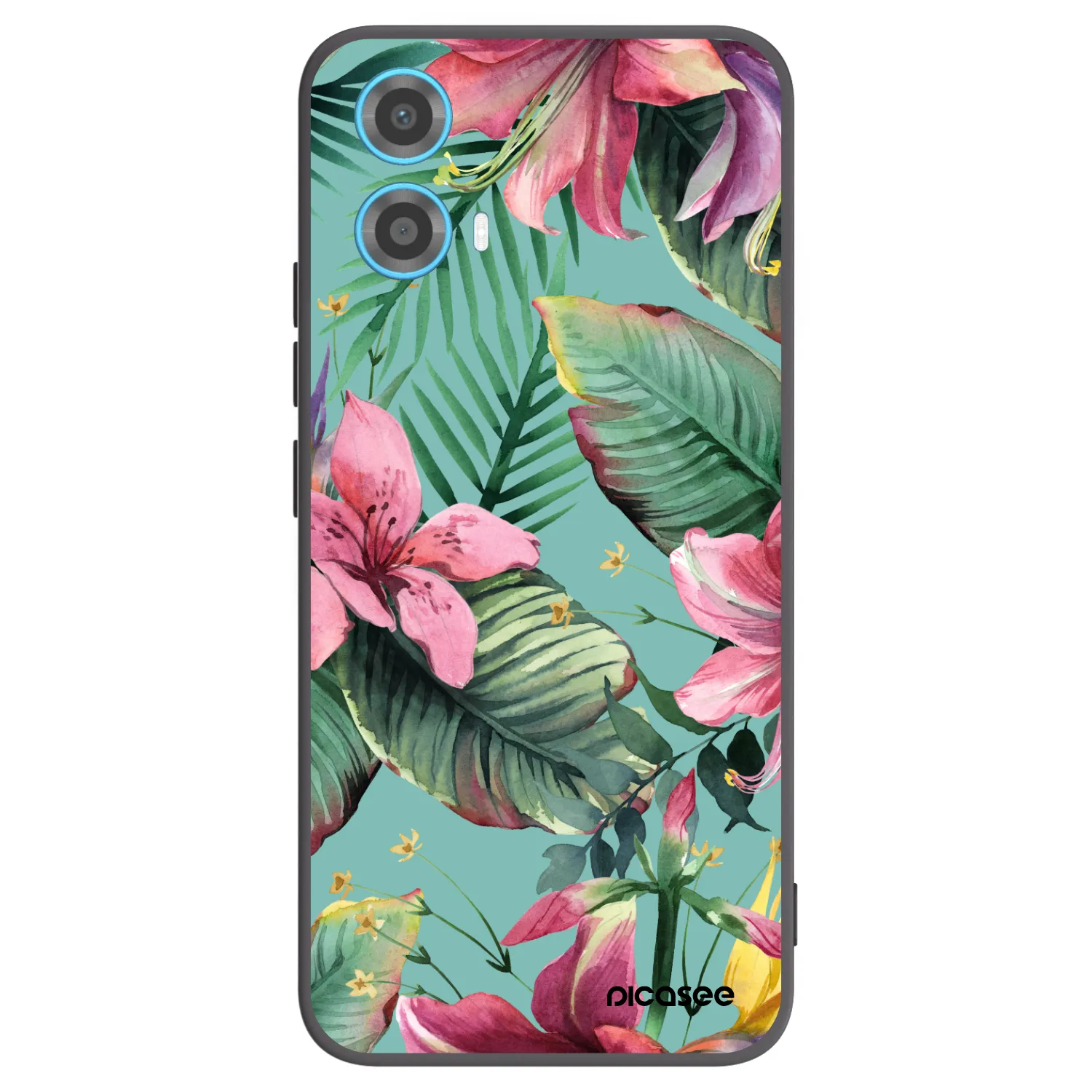 Picasee Μαύρη θήκη σιλικόνης για Motorola Moto G34 5G - Hawaii