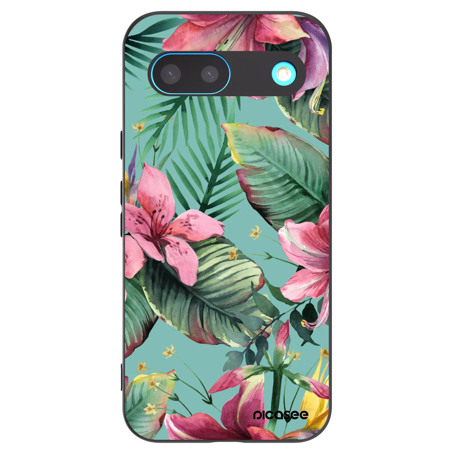 Picasee Μαύρη θήκη σιλικόνης για Google Pixel 8 - Hawaii