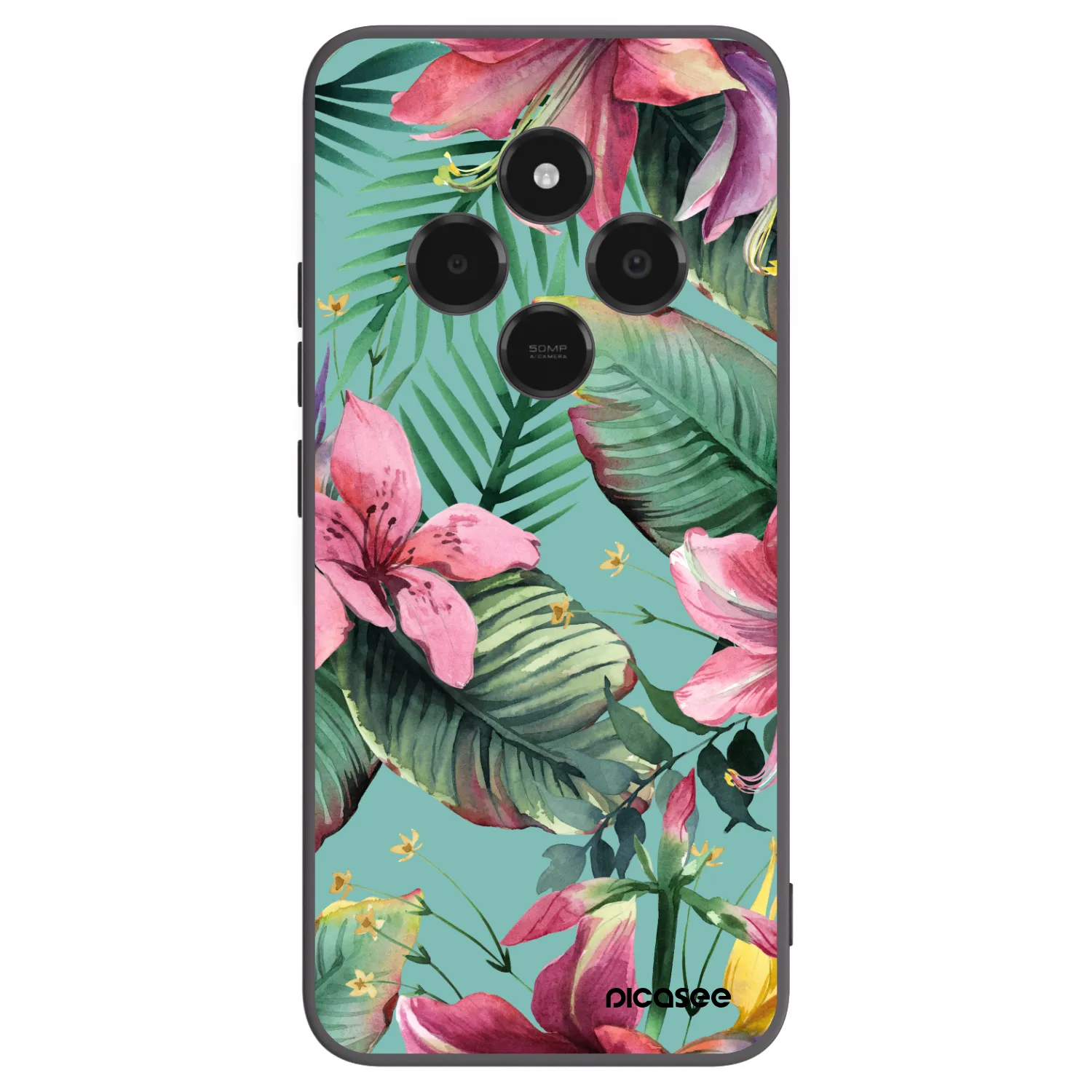 Picasee Μαύρη θήκη σιλικόνης για Xiaomi Poco C75 - Hawaii