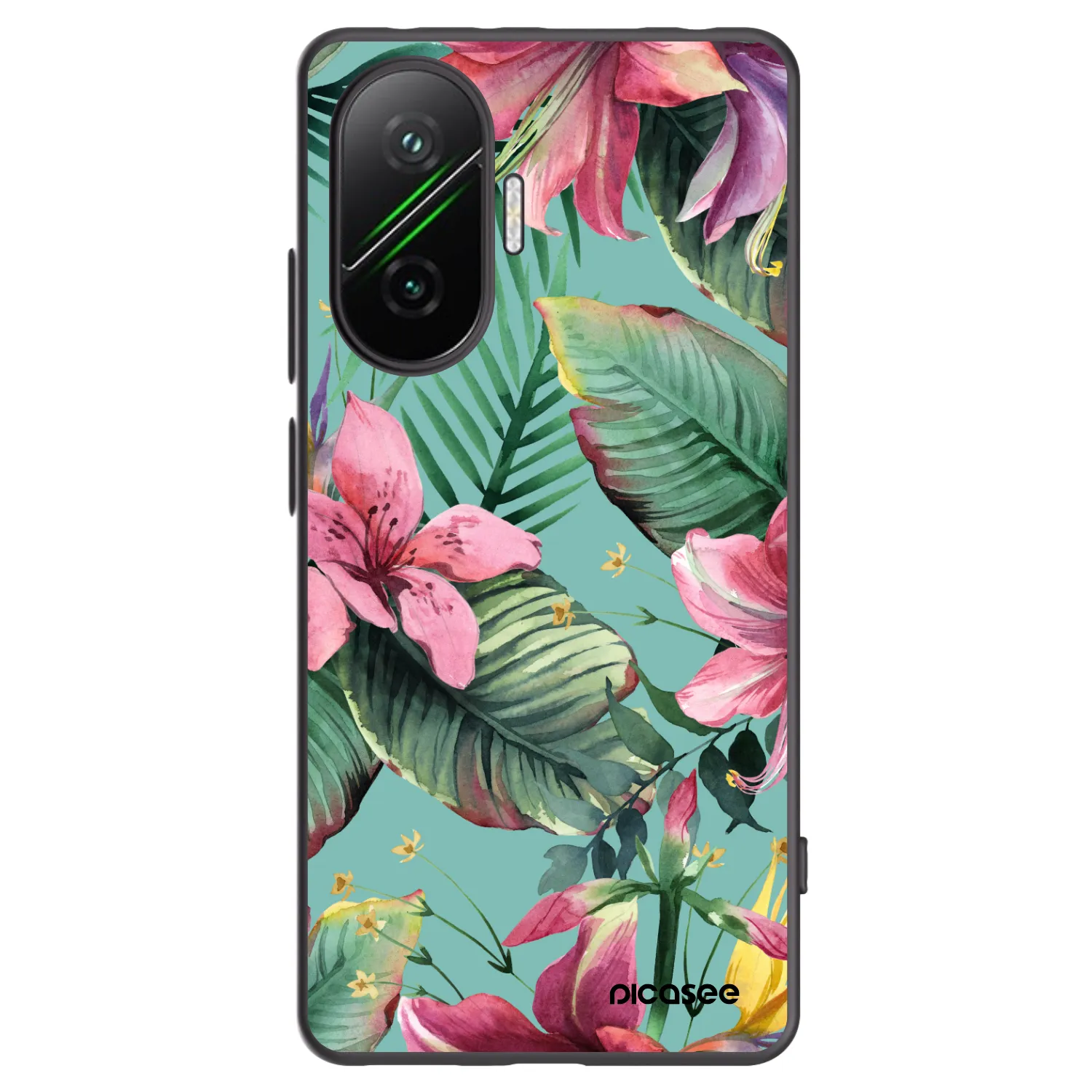 Picasee Μαύρη θήκη σιλικόνης για Xiaomi Poco F7 Pro 5G - Hawaii