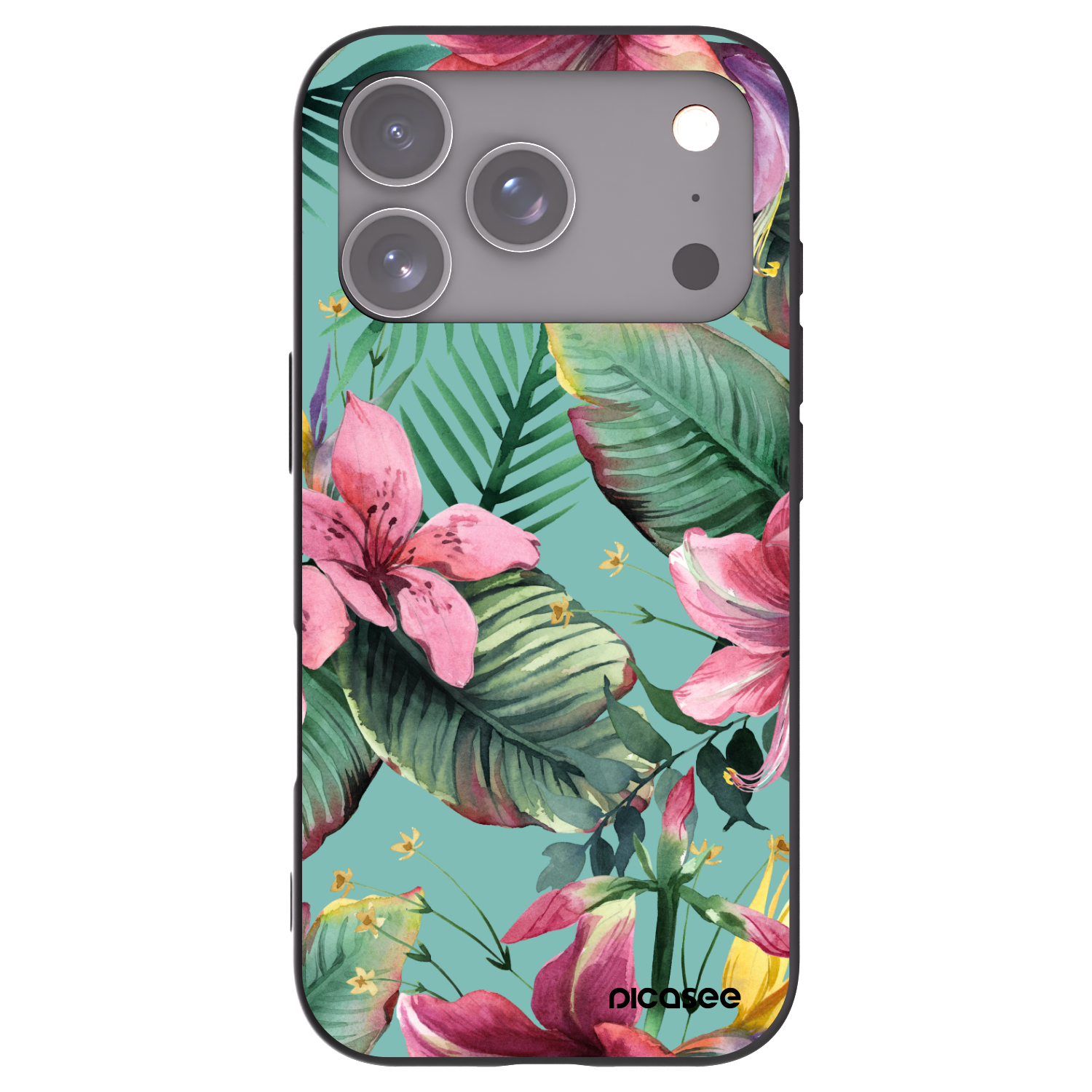 Picasee Μαύρη θήκη σιλικόνης για Apple iPhone 17 Pro - Hawaii