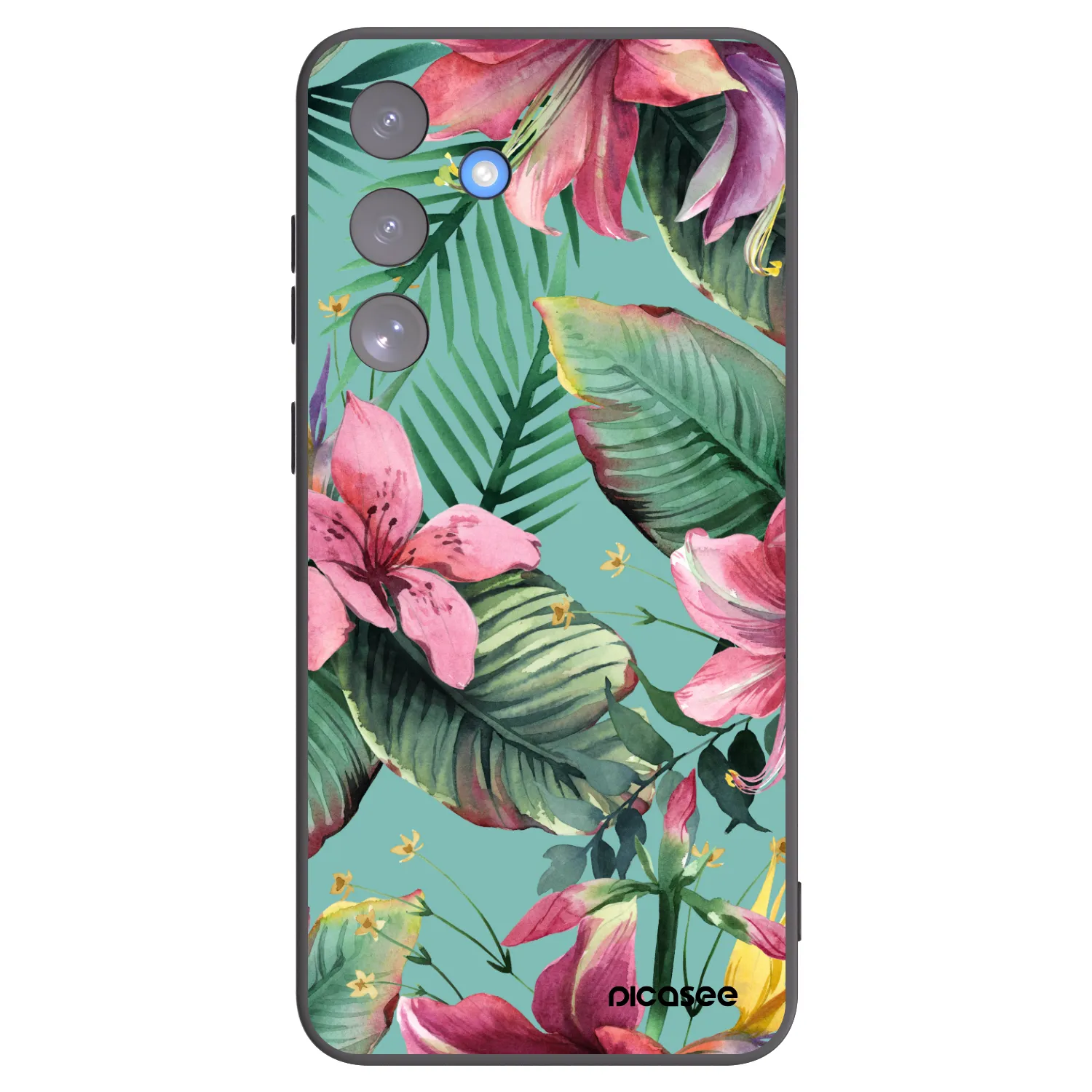 Picasee Μαύρη θήκη σιλικόνης για Samsung Galaxy S25 FE 5G - Hawaii