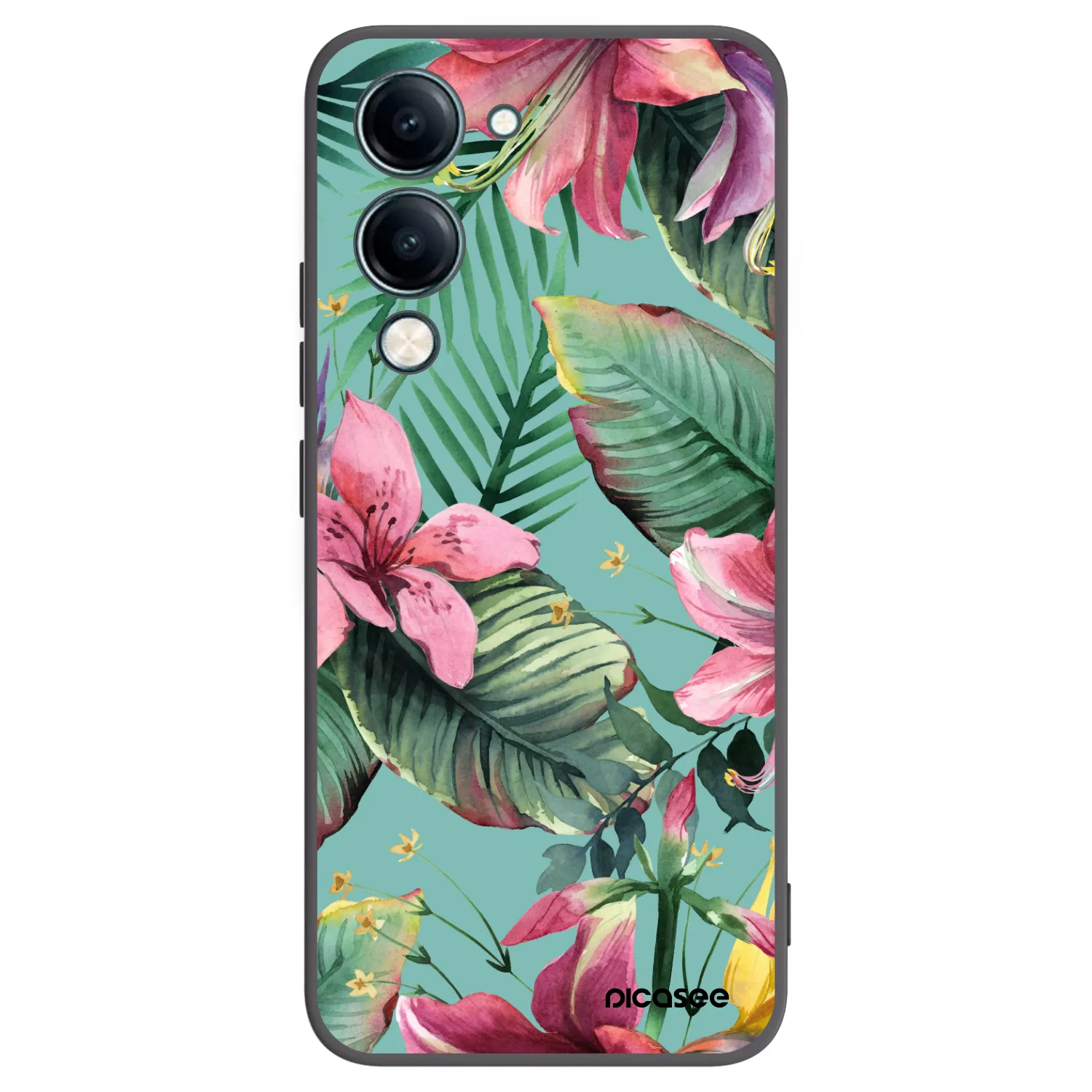 Picasee Μαύρη θήκη σιλικόνης για Vivo Y29s 5G - Hawaii