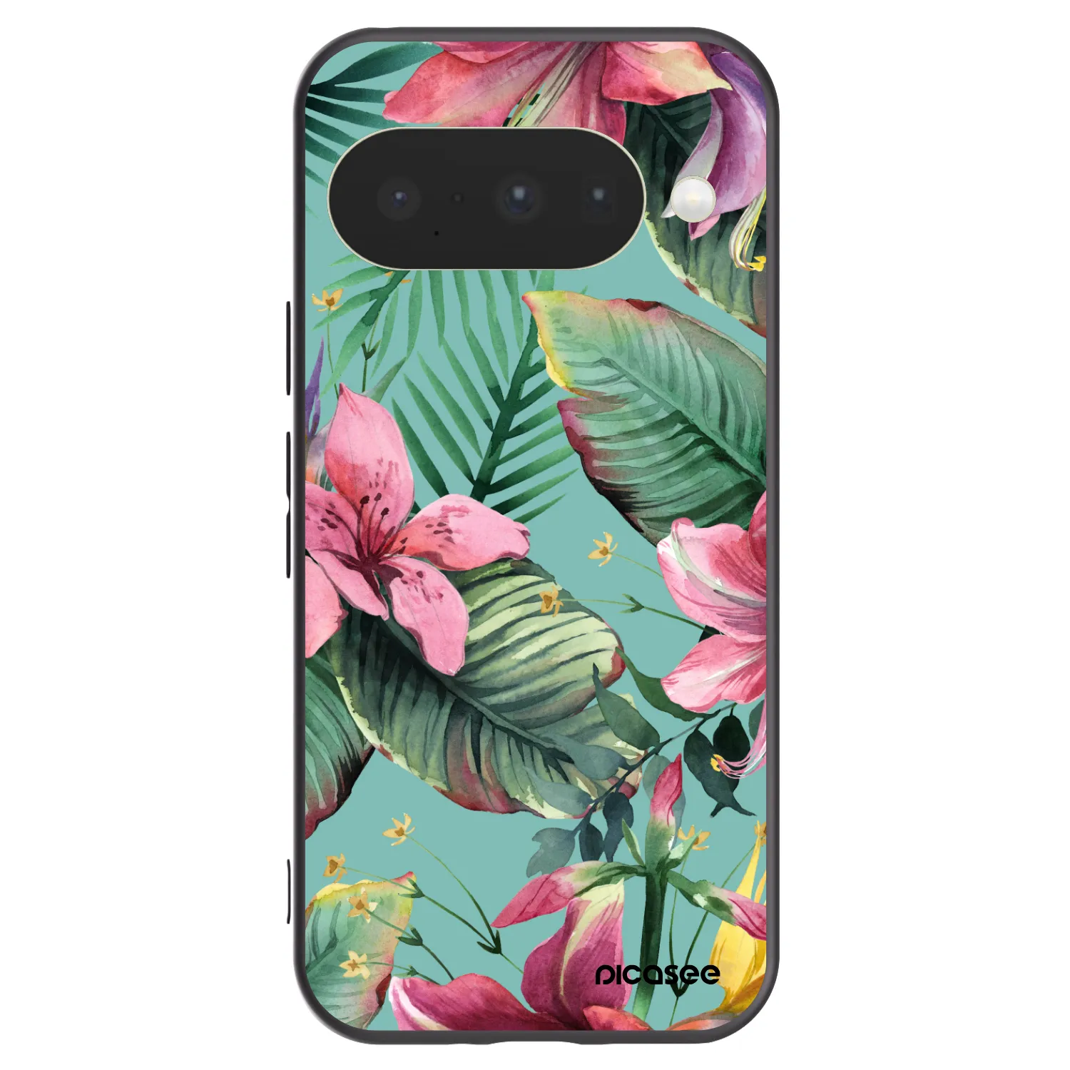 Picasee Μαύρη θήκη σιλικόνης για Google Pixel 10 - Hawaii