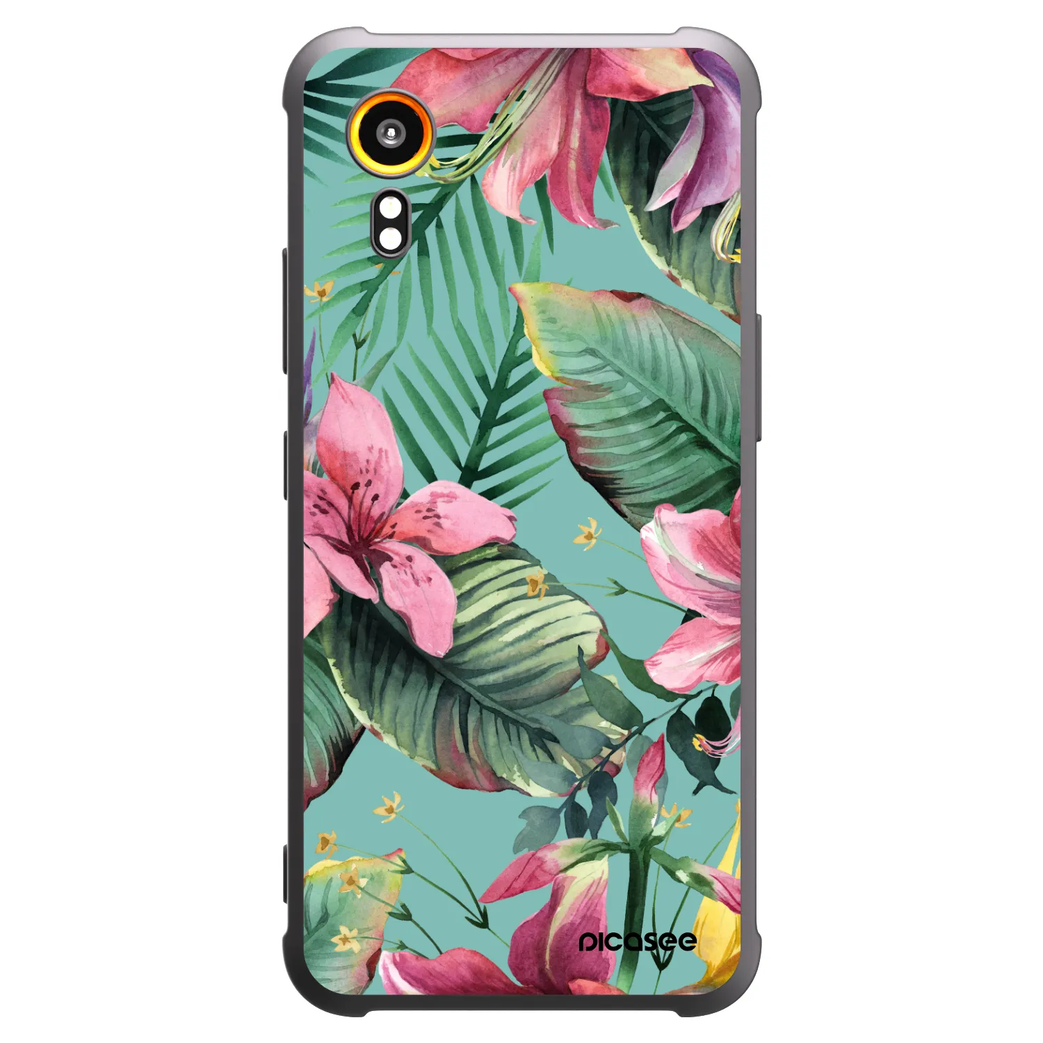 Picasee Μαύρη θήκη σιλικόνης για Samsung Galaxy Xcover 7 - Hawaii