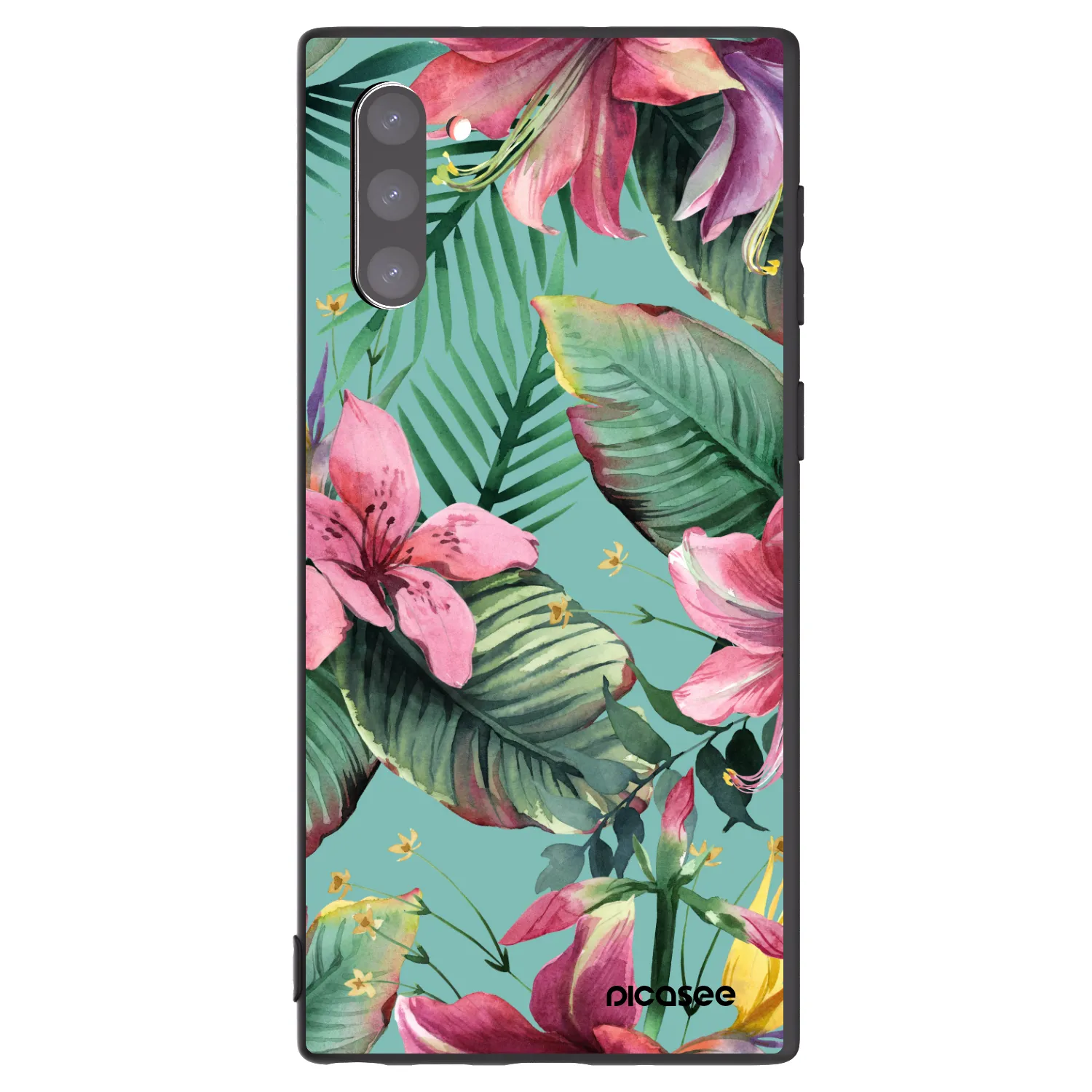 Picasee Μαύρη θήκη σιλικόνης για Samsung Galaxy Note 10 N970F - Hawaii