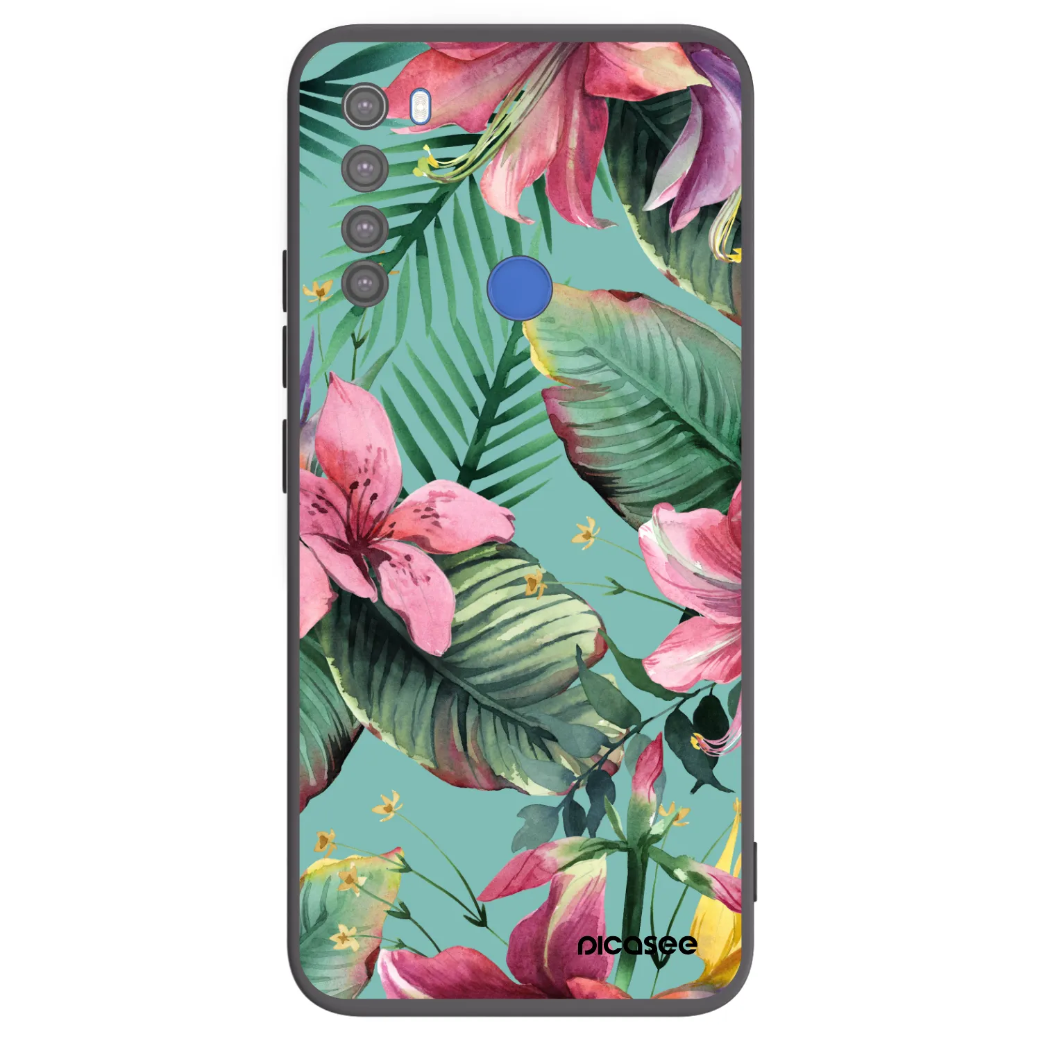 Picasee Μαύρη θήκη σιλικόνης για Xiaomi Redmi Note 8T - Hawaii