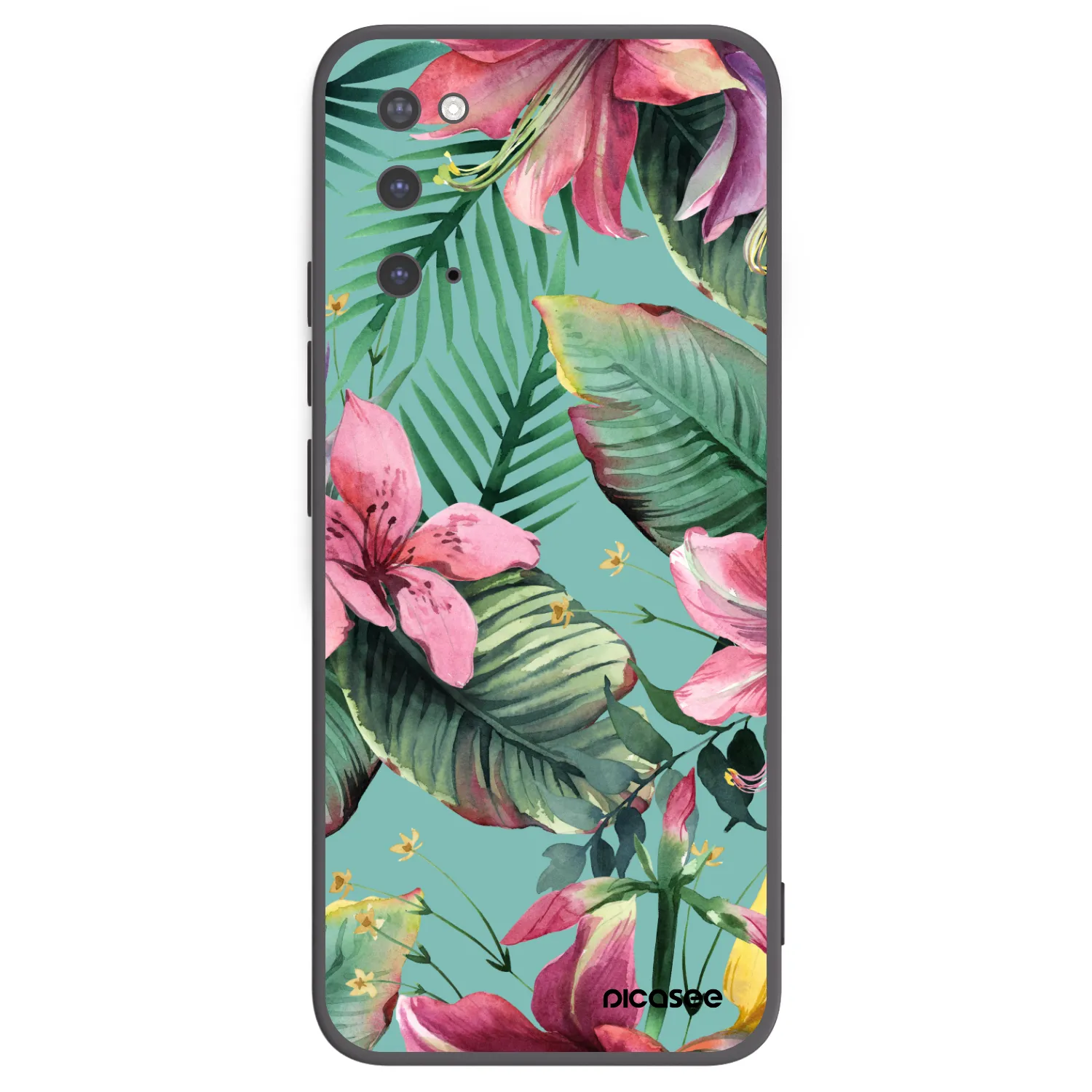 Picasee Μαύρη θήκη σιλικόνης για Samsung Galaxy S20 G980F - Hawaii