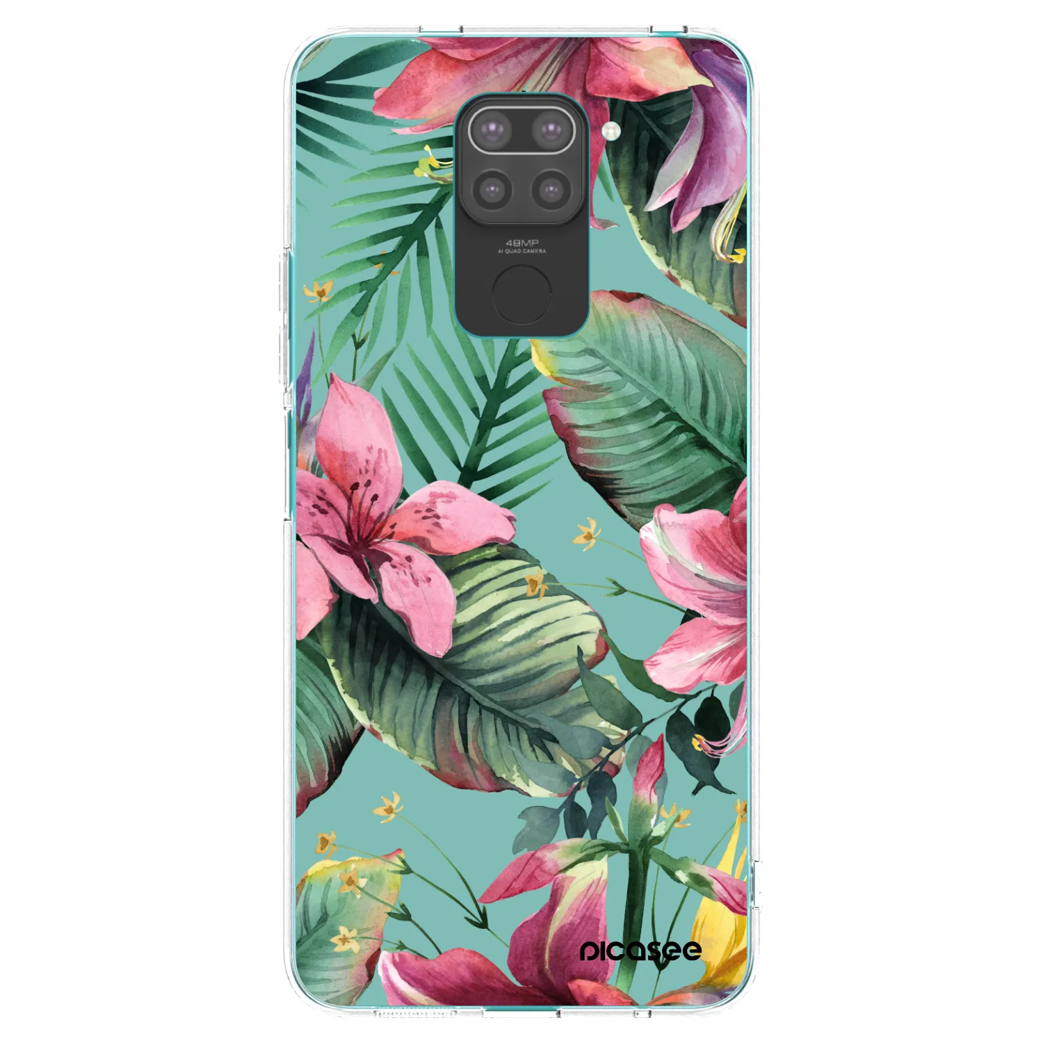 Picasee Μαύρη θήκη σιλικόνης για Xiaomi Redmi Note 9 - Hawaii
