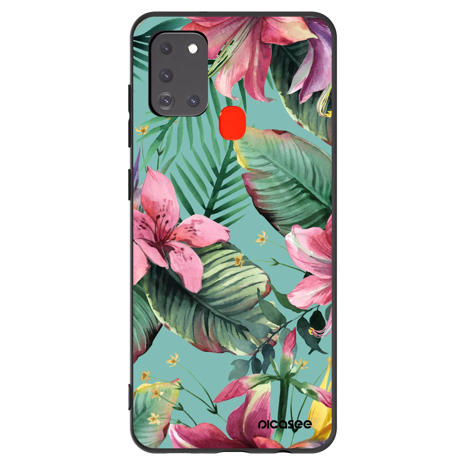 Picasee Μαύρη θήκη σιλικόνης για Samsung Galaxy A21s - Hawaii