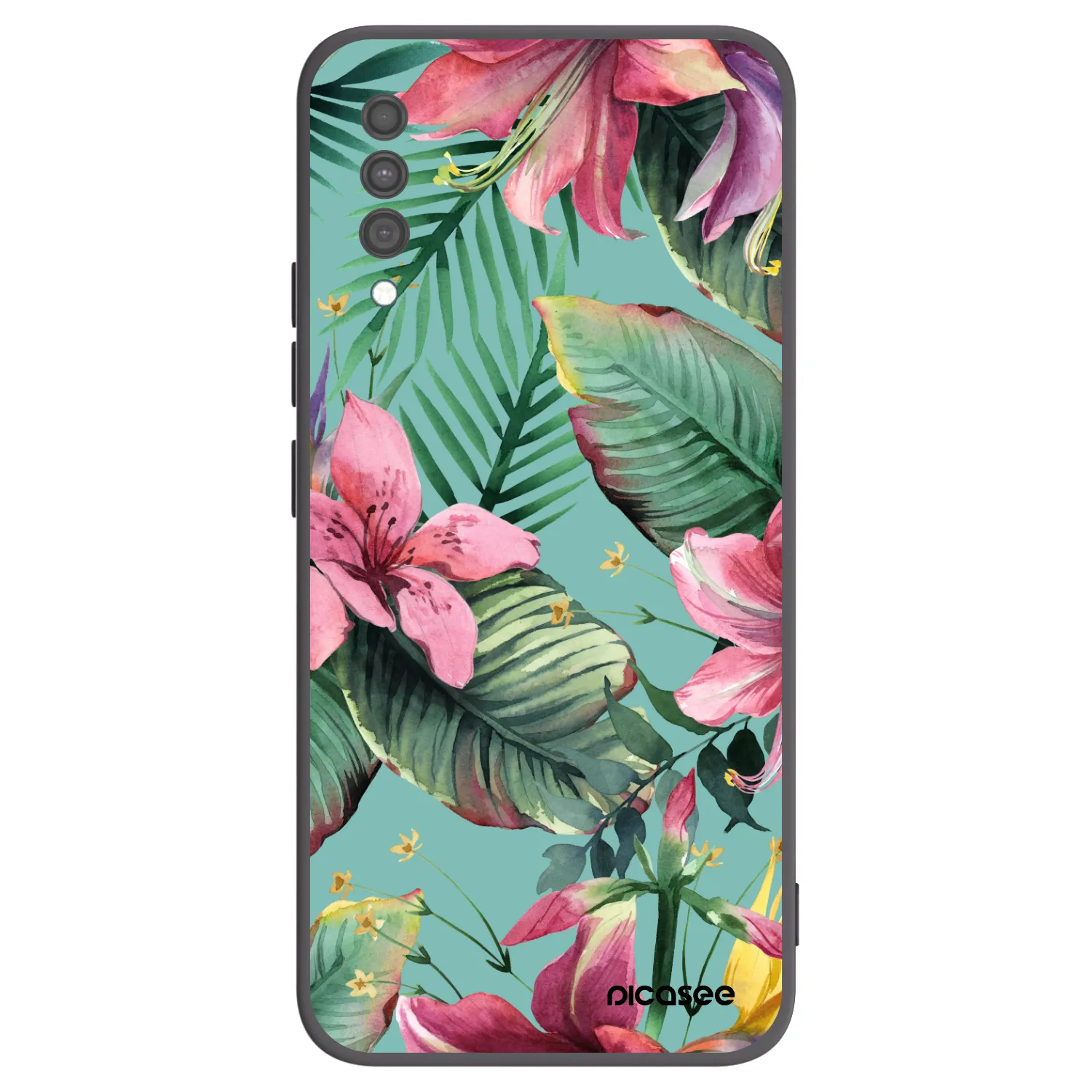 Picasee Μαύρη θήκη σιλικόνης για Samsung Galaxy A30s A307F - Hawaii