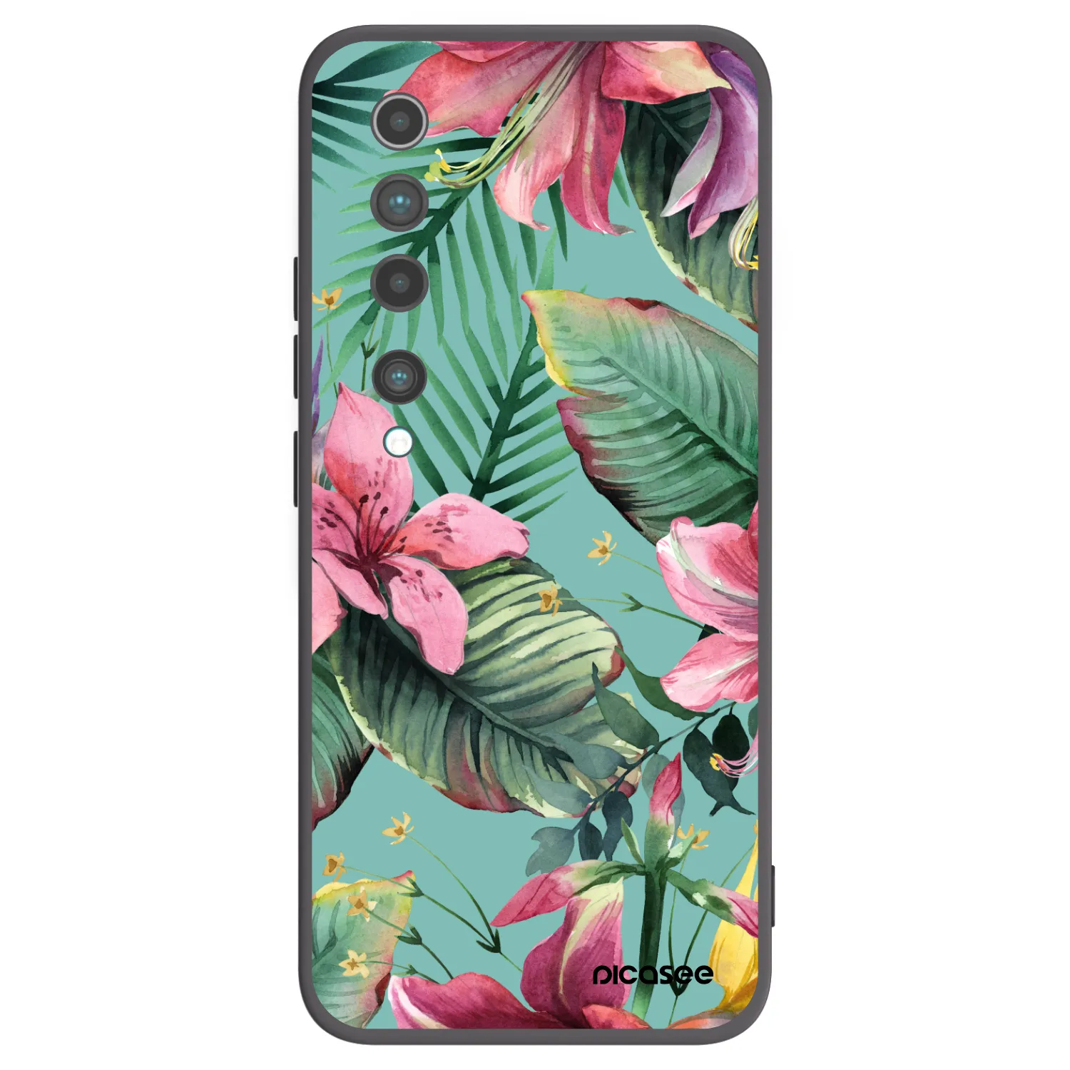 Picasee Μαύρη θήκη σιλικόνης για Xiaomi Mi 10 - Hawaii