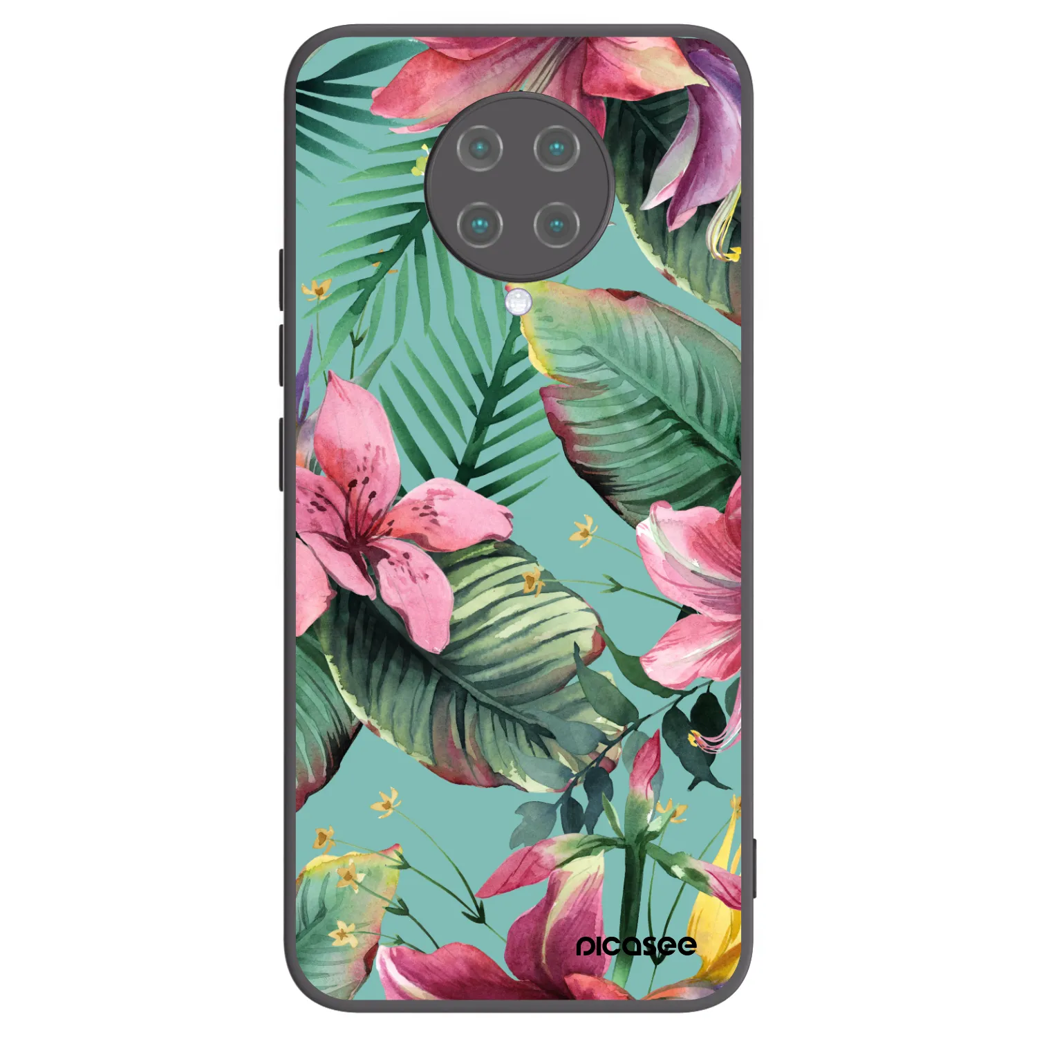 Picasee Μαύρη θήκη σιλικόνης για Xiaomi Poco F2 Pro - Hawaii