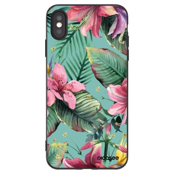 Picasee Μαύρη θήκη σιλικόνης για Apple iPhone XS Max - Hawaii