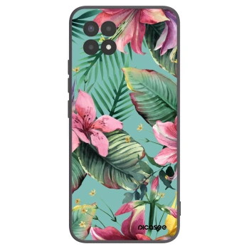 Picasee Μαύρη θήκη σιλικόνης για Realme 8i - Hawaii