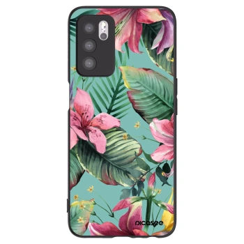 Picasee Μαύρη θήκη σιλικόνης για OPPO A16s - Hawaii