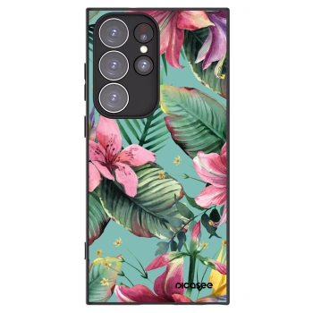 Picasee Μαύρη θήκη σιλικόνης για Samsung Galaxy S23 Ultra 5G - Hawaii