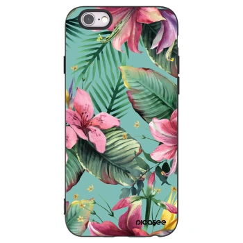 Picasee Μαύρη θήκη σιλικόνης για Apple iPhone 6/6S - Hawaii