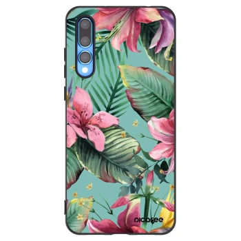 Picasee Μαύρη θήκη σιλικόνης για Huawei P20 Pro - Hawaii
