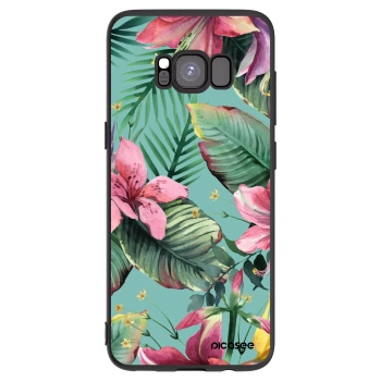Picasee Μαύρη θήκη σιλικόνης για Samsung Galaxy S8 G950F - Hawaii