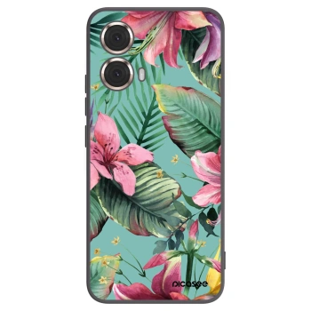 Picasee Μαύρη θήκη σιλικόνης για Motorola Moto G85 - Hawaii
