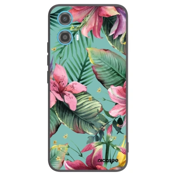 Picasee Μαύρη θήκη σιλικόνης για Motorola Moto G34 5G - Hawaii