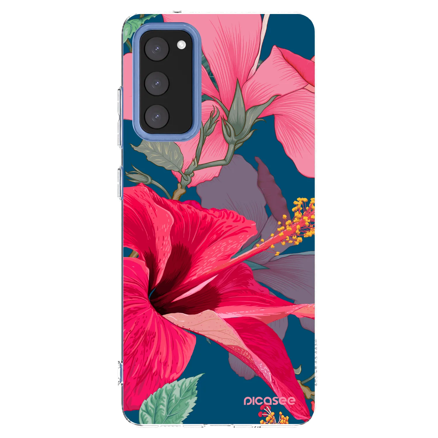 Picasee διαφανής θήκη σιλικόνης Samsung Galaxy S20 FE - Hibiscus