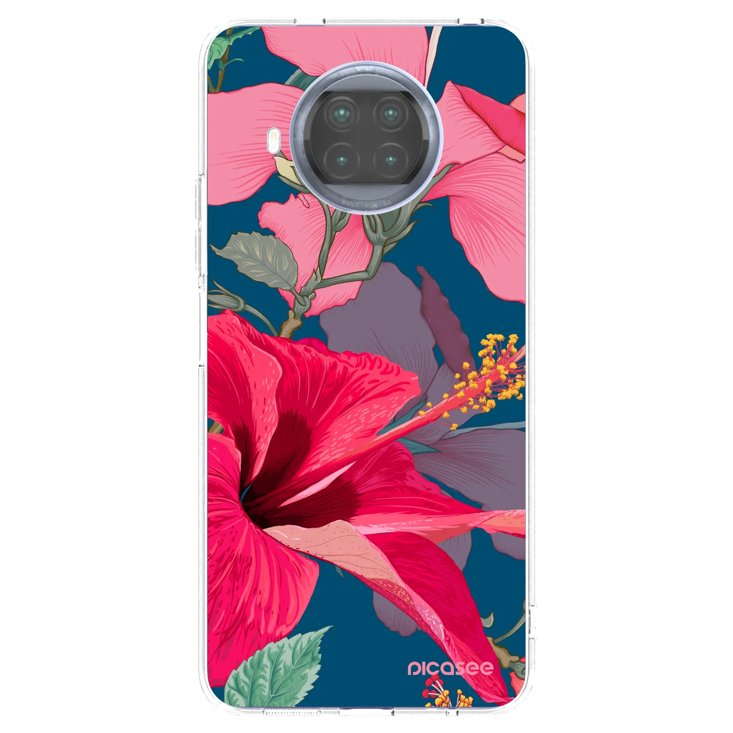 Picasee διαφανής θήκη σιλικόνης Xiaomi Mi 10T Lite - Hibiscus